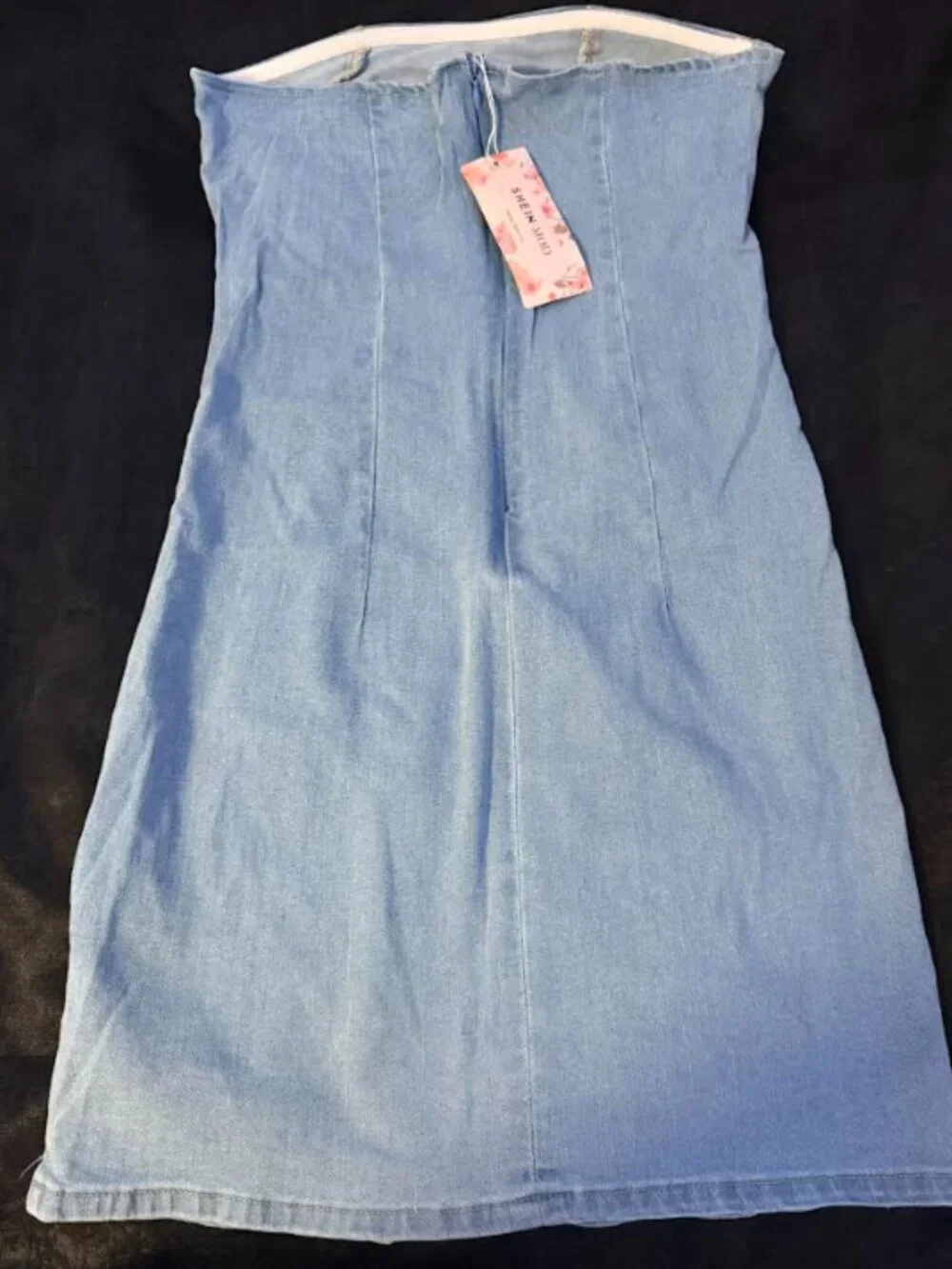 SHEIN Light Blue Denim Mini Dress - Picture 5 of 6